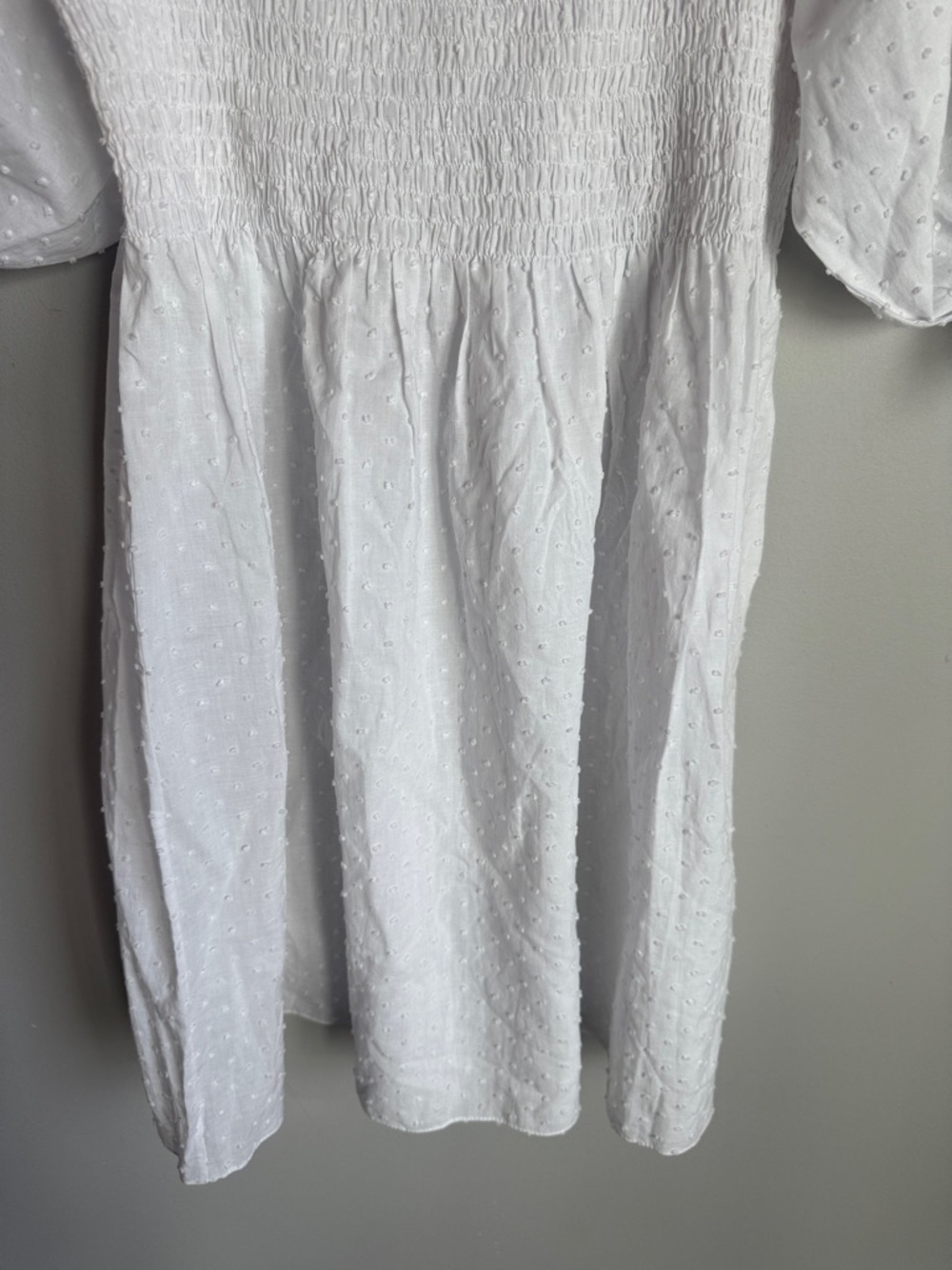The Athena Nap Dress in white Swiss dot Small - Picture 6 of 11